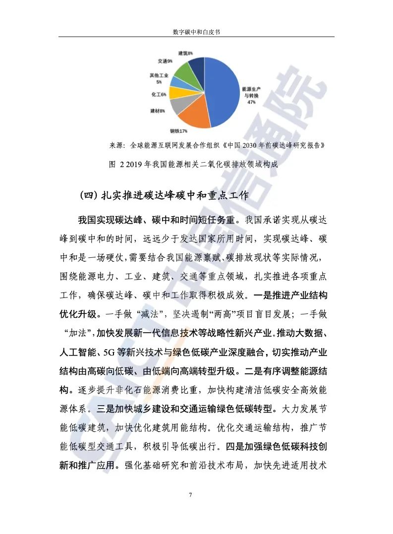 中国信通院：2021年数字碳中和白皮书