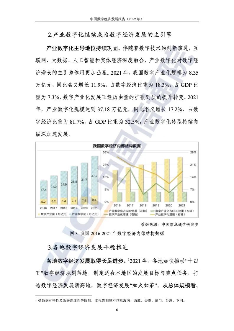 中国信通院：2022年中国数字经济发展报告